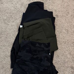 Black and Green Leggings Set